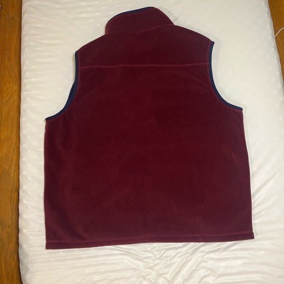 Polo by Ralph Lauren Men's Maroon Fleece Vest - Picture 6 of 7